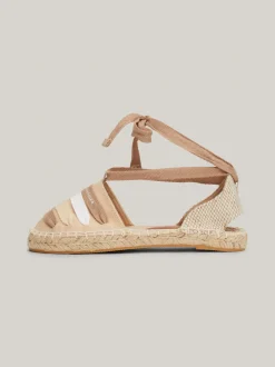 Obuwie I Akcesoria*Tommy Hilfiger Płócienne Espadryle Z Paskami BEIGE