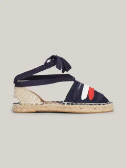 Obuwie I Akcesoria*Tommy Hilfiger Płócienne Espadryle Z Paskami BLUE