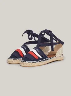 Obuwie I Akcesoria*Tommy Hilfiger Płócienne Espadryle Z Paskami BLUE