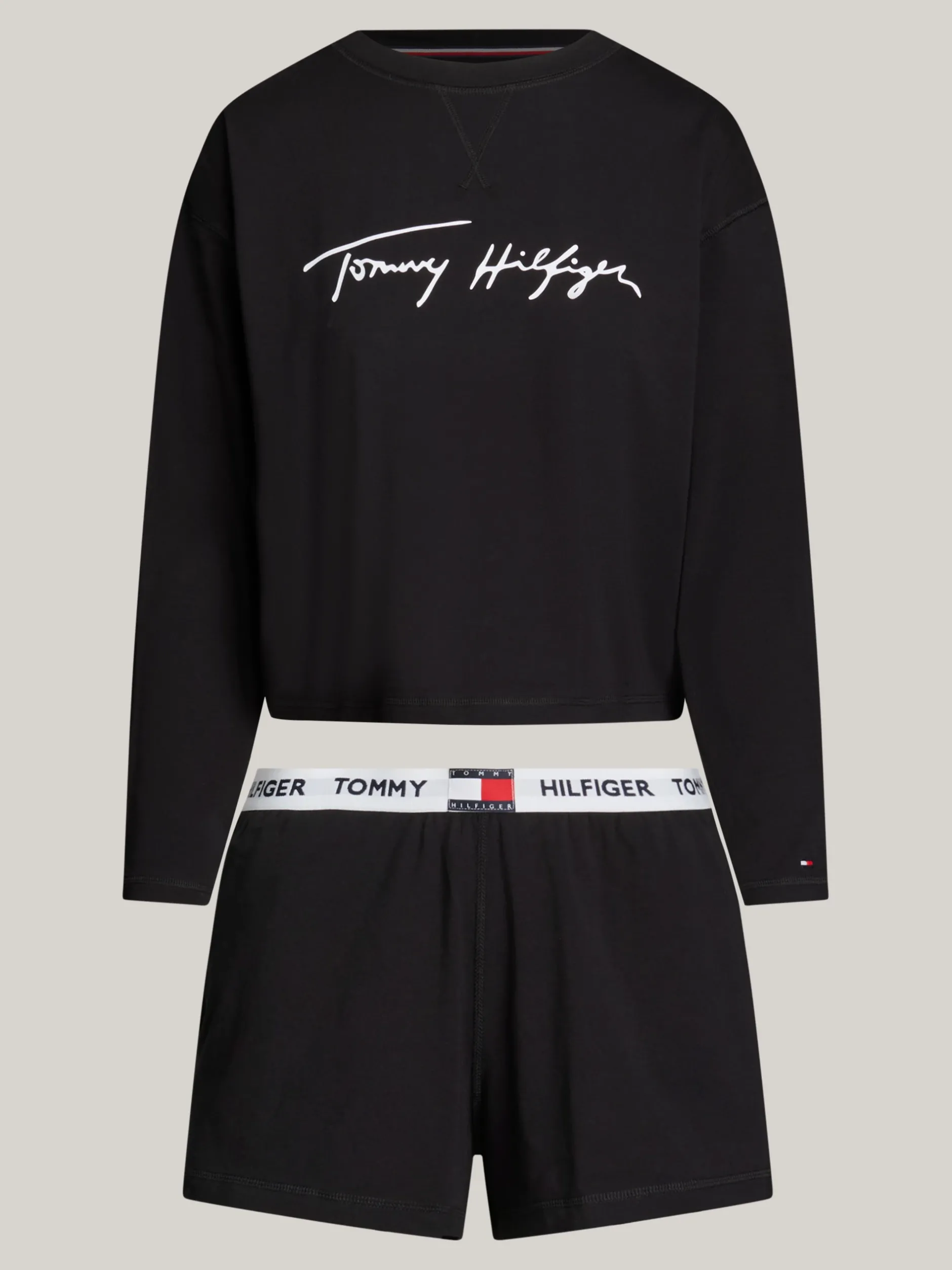 Piżamy & Odziez Nocna*Tommy Hilfiger Piżama TH Heritage BLACK