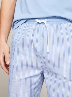 Piżamy*Tommy Hilfiger Piżama TH Original Z Szortami CLOUDY BLUE / SPORT STRIPES