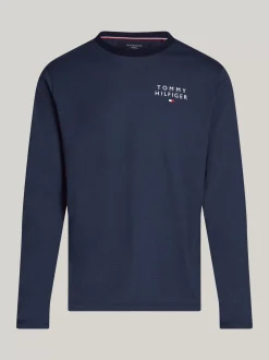 Piżamy*Tommy Hilfiger Piżama Z Dżerseju TH Original W Prążki DESERT SKY