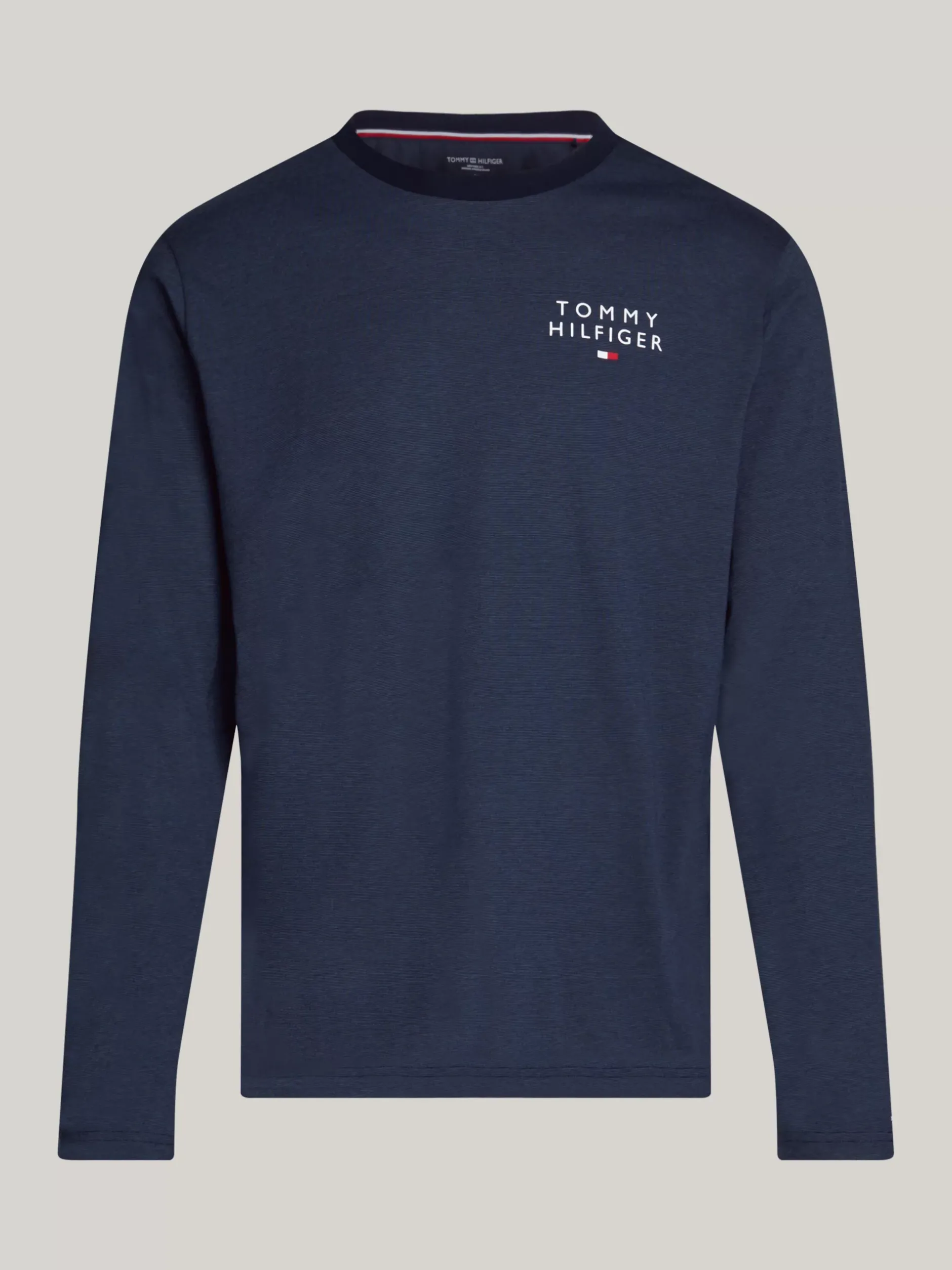 Piżamy*Tommy Hilfiger Piżama Z Dżerseju TH Original W Prążki DESERT SKY