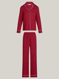Piżamy & Odziez Nocna*Tommy Hilfiger Piżama Z Długim Rękawem Z Mikrofibry ROUGE