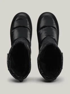 Botki*Tommy Hilfiger Pikowane śniegowce Z Ciepłą Wyściółką BLACK