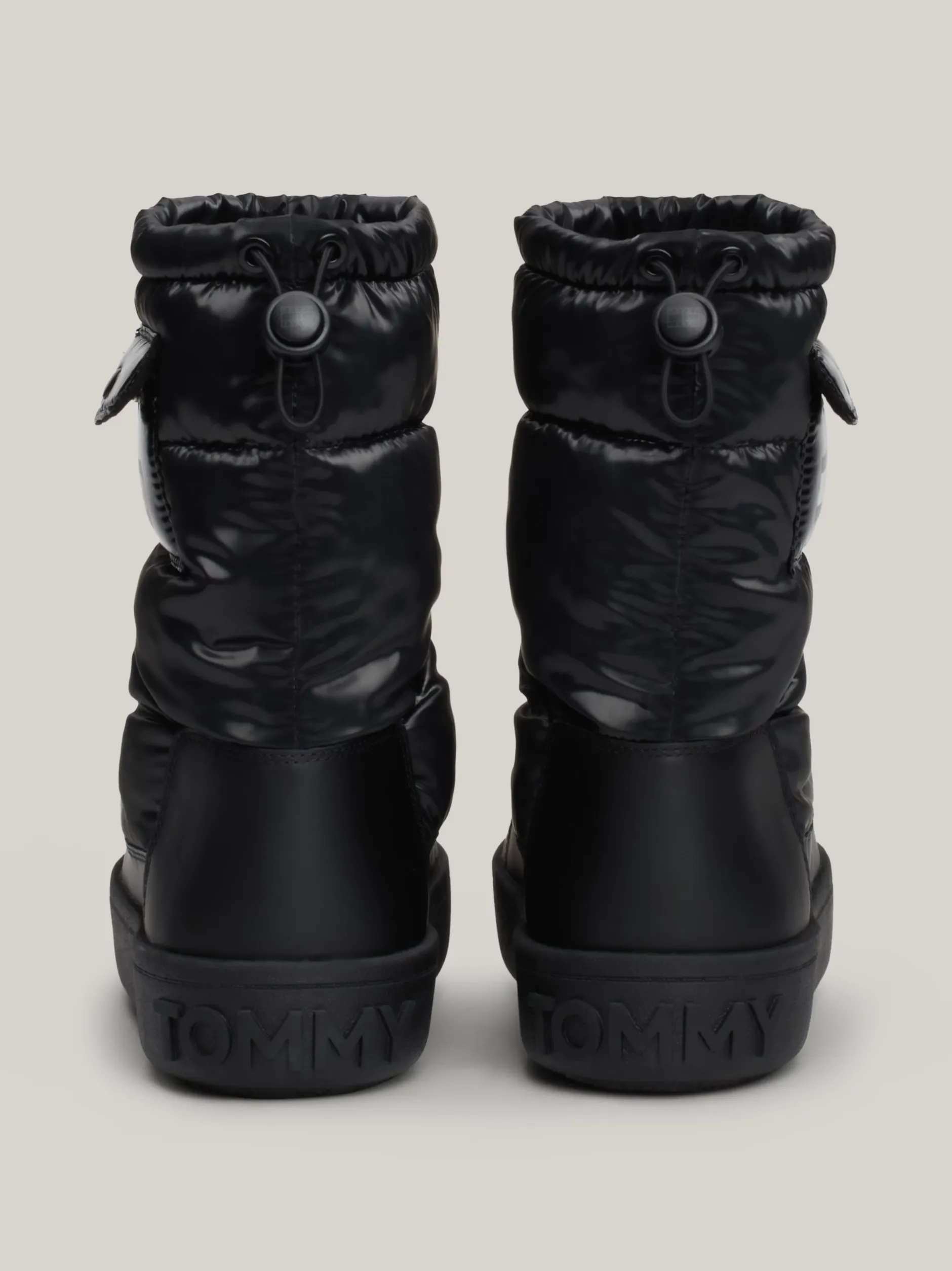 Botki*Tommy Hilfiger Pikowane śniegowce Z Ciepłą Wyściółką BLACK