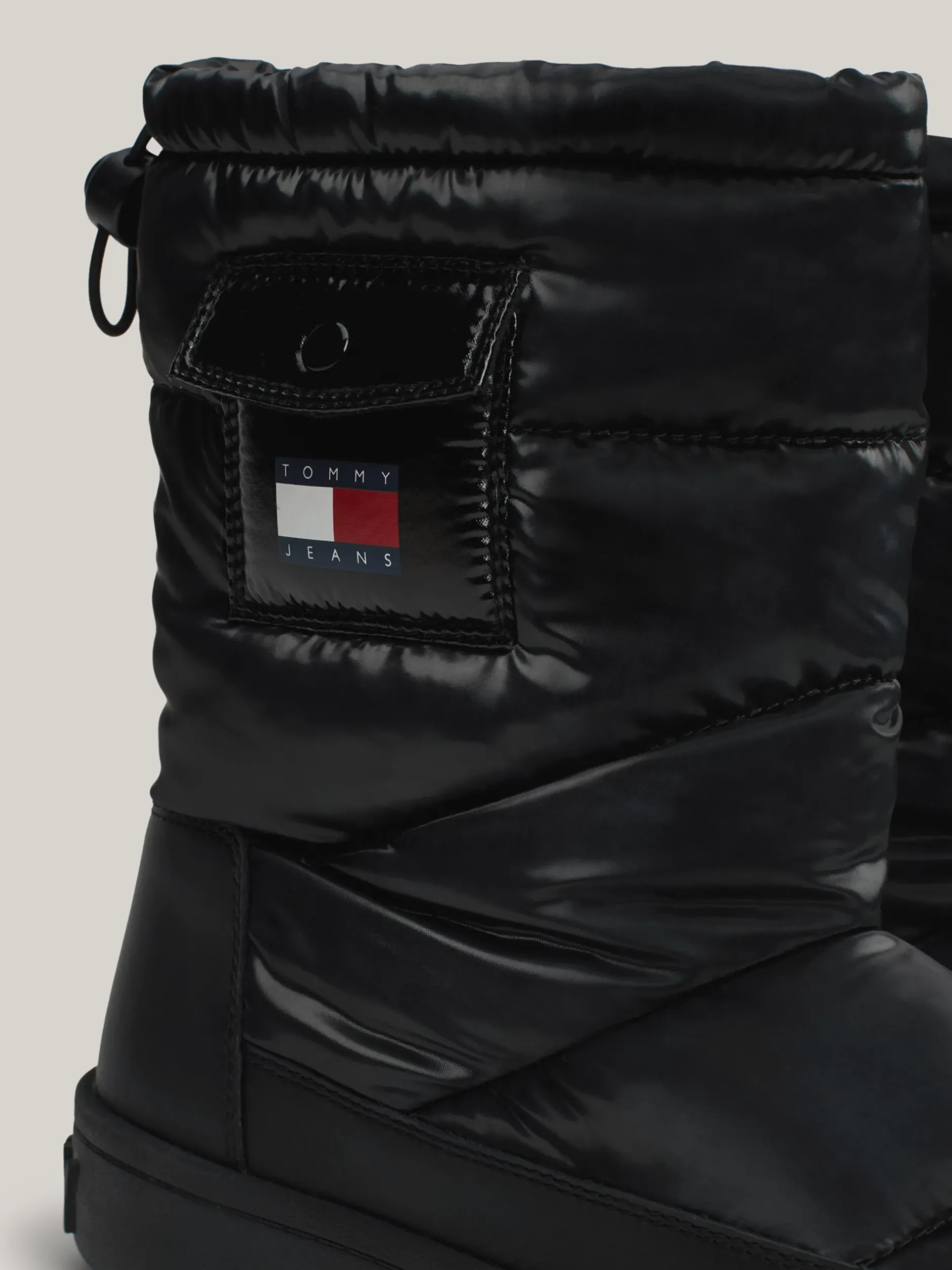 Botki*Tommy Hilfiger Pikowane śniegowce Z Ciepłą Wyściółką BLACK