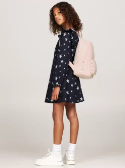 Obuwie I Akcesoria*Tommy Hilfiger Pikowany Plecak Dziecięcy Hilfiger Monotype SOFT PINK