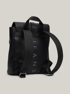 Plecaki*Tommy Hilfiger Plecak City Z Metalowym Logo BLACK