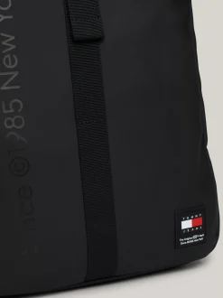 Plecaki*Tommy Hilfiger Plecak Essential Ze Zwijaną Górą I Logo BLACK