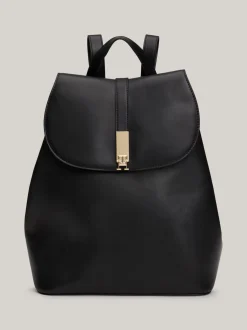 Plecaki*Tommy Hilfiger Plecak Heritage Z Klapką I Monogramem TH BLACK
