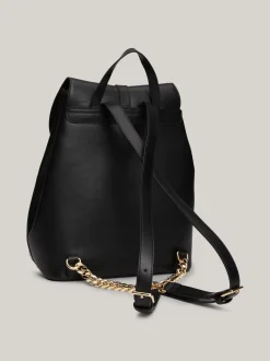 Plecaki*Tommy Hilfiger Plecak Heritage Z Klapką I Monogramem TH BLACK
