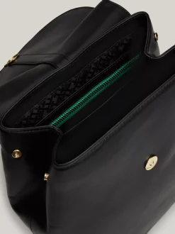 Plecaki*Tommy Hilfiger Plecak Heritage Z Klapką I Monogramem TH BLACK