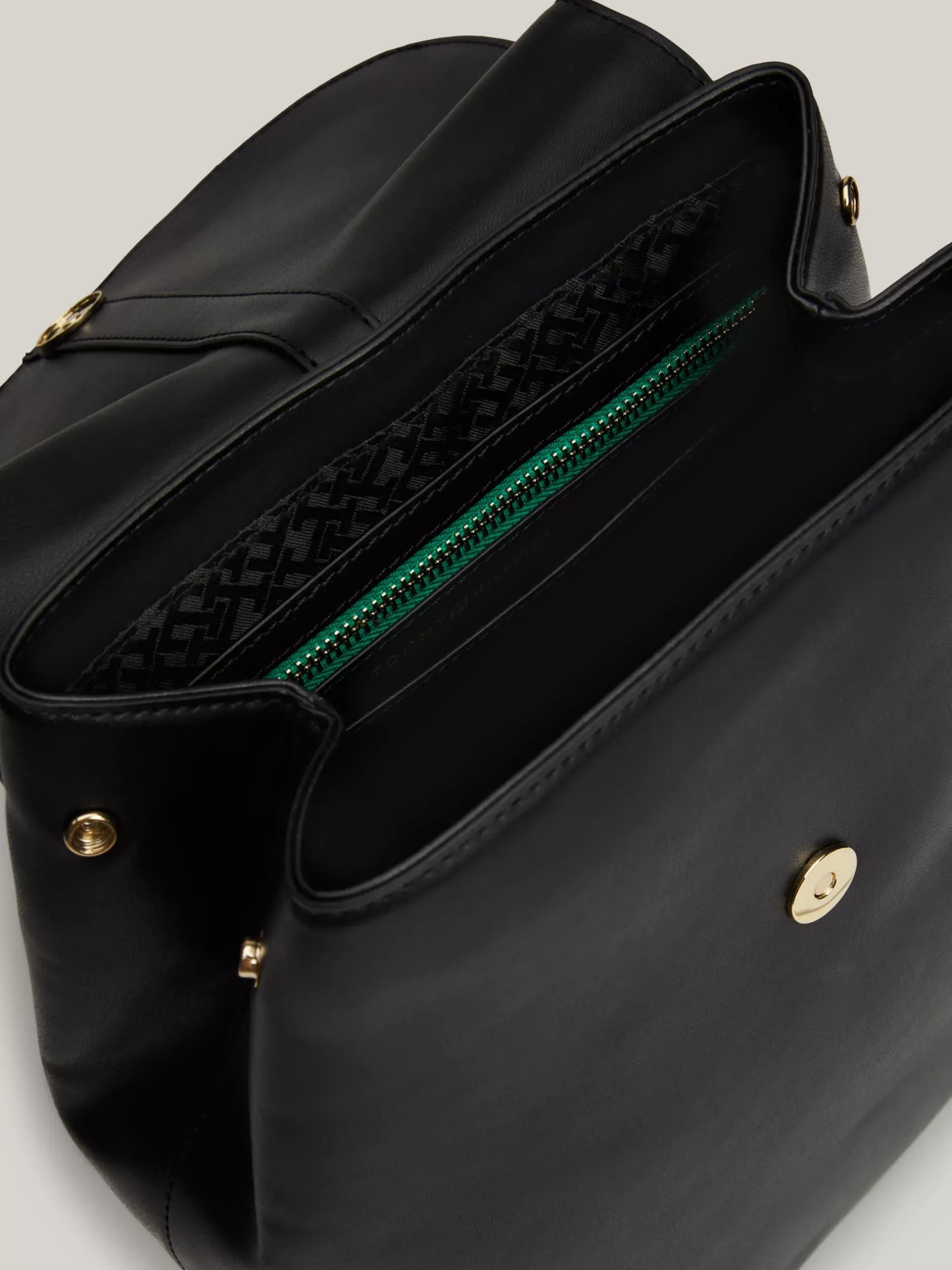 Plecaki*Tommy Hilfiger Plecak Heritage Z Klapką I Monogramem TH BLACK
