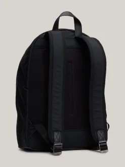 Plecaki*Tommy Hilfiger Plecak Kopułowy O Mieszanych Fakturach BLACK