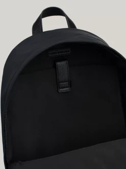 Plecaki*Tommy Hilfiger Plecak Kopułowy O Mieszanych Fakturach BLACK