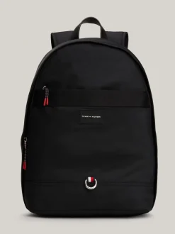 Plecaki*Tommy Hilfiger Plecak Na Laptop Z Logo BLACK
