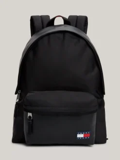 Plecaki*Tommy Hilfiger Plecak O Fasonie Kopułowym Z Logo BLACK