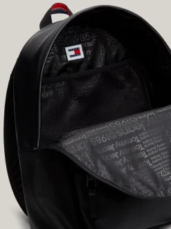 Plecaki*Tommy Hilfiger Plecak O Fasonie Kopułowym Z Logo BLACK