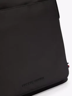 Plecaki*Tommy Hilfiger Plecak O Fasonie Kopułowym Z Teksturowanym Logo BLACK
