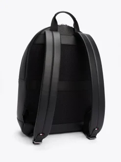 Plecaki*Tommy Hilfiger Plecak TH Business O Groszkowanej Fakturze BLACK