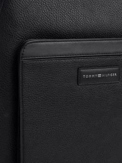 Plecaki*Tommy Hilfiger Plecak TH Business O Groszkowanej Fakturze BLACK