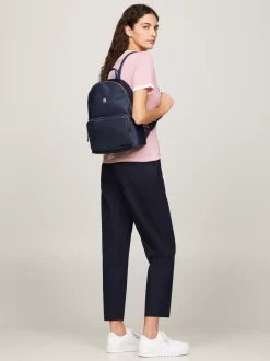 Plecaki*Tommy Hilfiger Plecak TH Emblem Z Plakietką SPACE BLUE