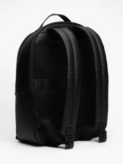 Plecaki*Tommy Hilfiger Plecak TH Monogram O Groszkowanej Fakturze BLACK