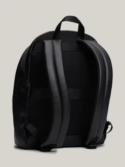 Plecaki*Tommy Hilfiger Plecak Z Fakturą Piki Na Kieszonce BLACK