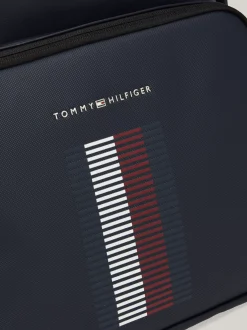 Plecaki*Tommy Hilfiger Plecak Z Fakturą Piki Na Kieszonce SPACE BLUE