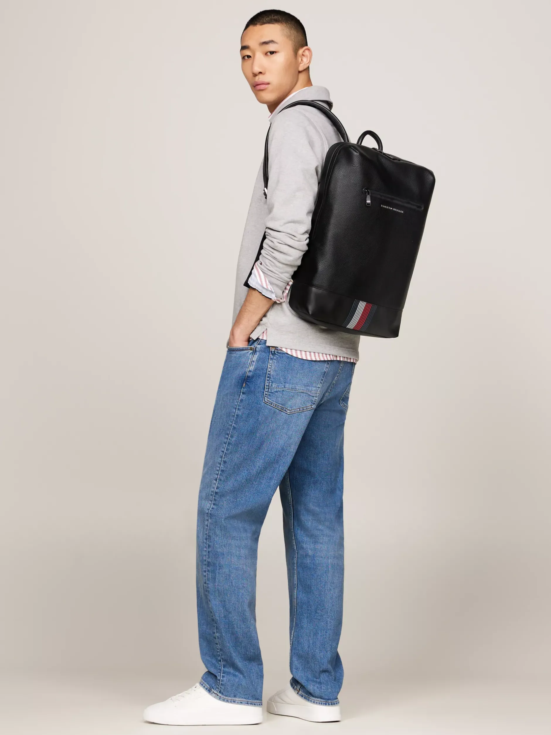Plecaki*Tommy Hilfiger Plecak Z Kieszenią Na Laptopa BLACK