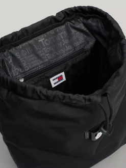 Plecaki*Tommy Hilfiger Plecak Z Klapką I Logo Z Kolekcji Stardust BLACK