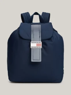 Plecaki*Tommy Hilfiger Plecak Z Klapką I Logo Z Kolekcji Stardust DARK NIGHT NAVY