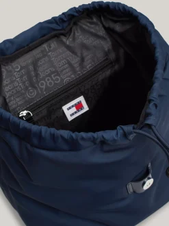 Plecaki*Tommy Hilfiger Plecak Z Klapką I Logo Z Kolekcji Stardust DARK NIGHT NAVY
