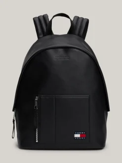 Plecaki*Tommy Hilfiger Plecak Z Przednią Kieszenią Z Logo BLACK