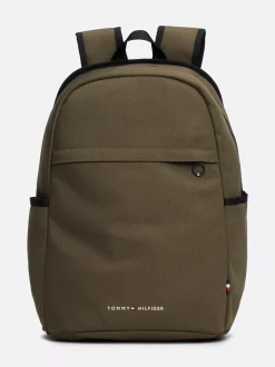 Plecaki*Tommy Hilfiger Plecak Z Przegrodą Na Laptopa I Logo ARMY GREEN
