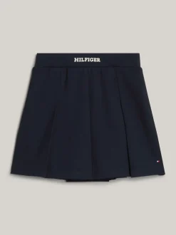 Spodnie, Szorty I Spódnice*Tommy Hilfiger Plisowana Dżersejowa Spódnica Mini DESERT SKY