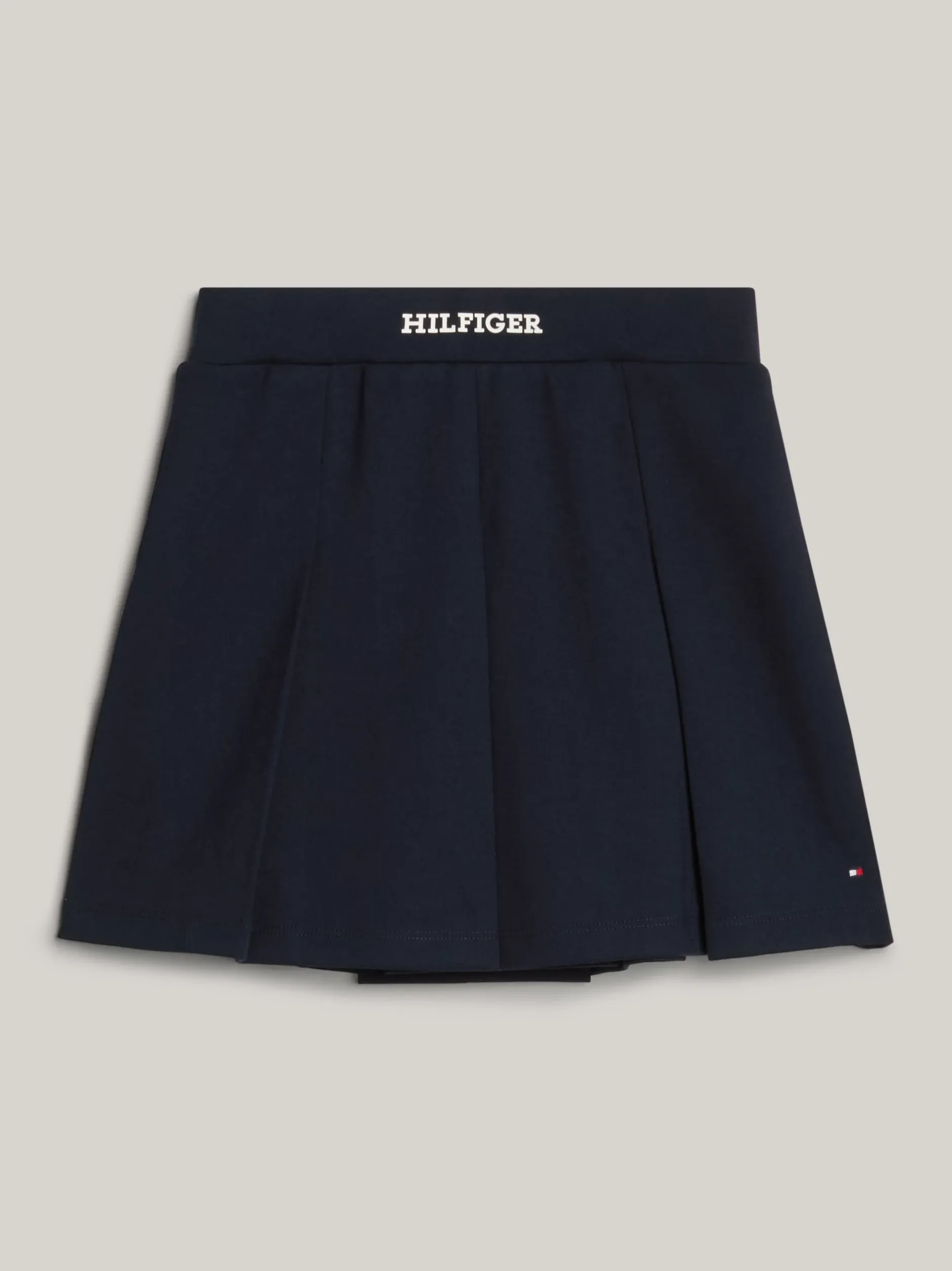 Spodnie, Szorty I Spódnice*Tommy Hilfiger Plisowana Dżersejowa Spódnica Mini DESERT SKY