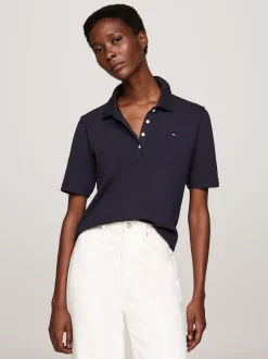 Koszulki Polo*Tommy Hilfiger Polo O Regularnym Kroju Z Wyhaftowaną Flagą DESERT SKY