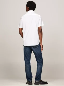 Koszule*Tommy Hilfiger Popelinowa Koszula O Regularnym Kroju WHITE