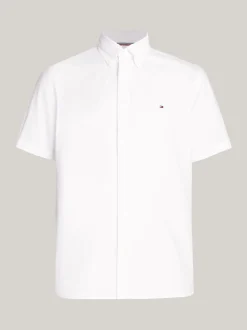 Koszule*Tommy Hilfiger Popelinowa Koszula O Regularnym Kroju WHITE