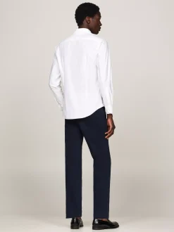 Koszule*Tommy Hilfiger Popelinowa Koszula Smart Casual O Wąskim Kroju OPTIC WHITE