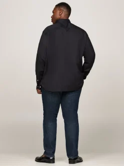 Koszule*Tommy Hilfiger Popelinowa Koszula TH Flex Z Kolekcji Plus BLACK