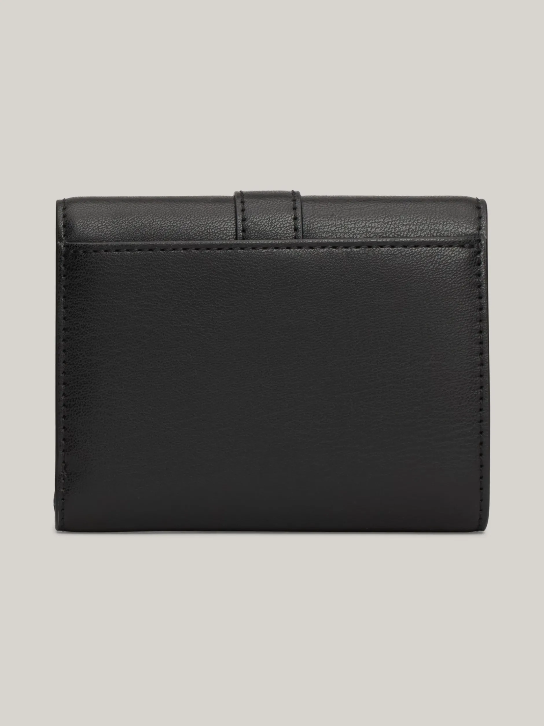 Portfele & Breloczki Do Kluczy*Tommy Hilfiger Porfel Z Klapką I Monogramem TH Heritage BLACK