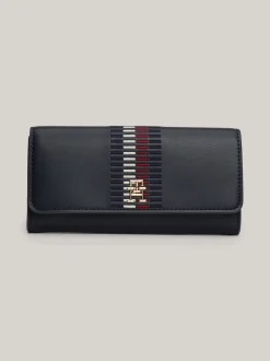 Portfele & Breloczki Do Kluczy*Tommy Hilfiger Portfel Chic Z Monogramem SPACE BLUE
