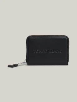 Portfele & Breloczki Do Kluczy*Tommy Hilfiger Portfel Essential Zapinany Na Zamek Z Logo BLACK