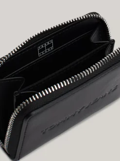 Portfele & Breloczki Do Kluczy*Tommy Hilfiger Portfel Essential Zapinany Na Zamek Z Logo BLACK