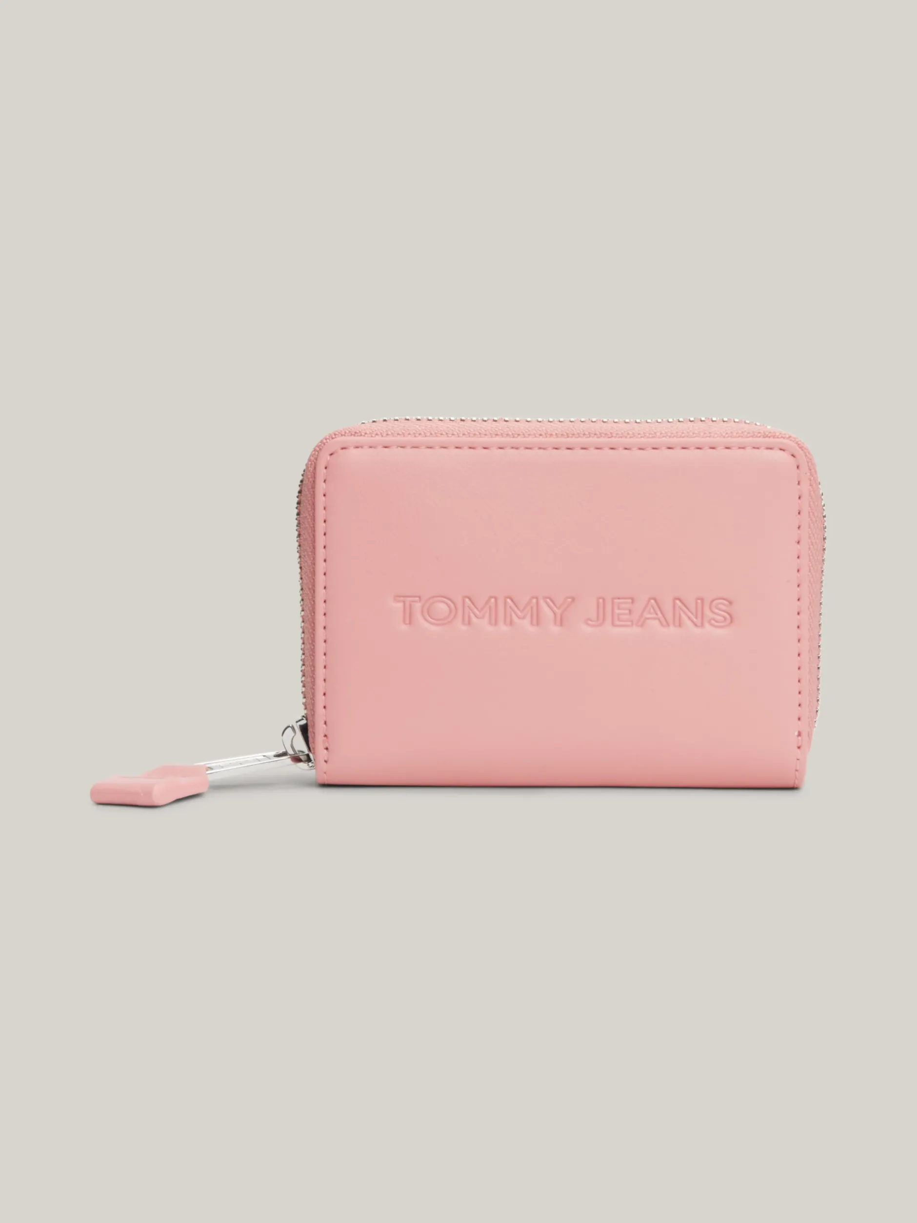 Portfele & Breloczki Do Kluczy*Tommy Hilfiger Portfel Essential Zapinany Na Zamek Z Logo CHALKY PINK