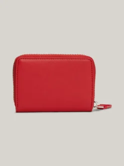 Portfele & Breloczki Do Kluczy*Tommy Hilfiger Portfel Essential Zapinany Na Zamek Z Logo SWEET CAYENNE