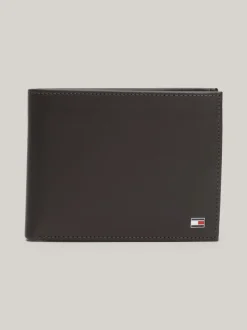 Portfele & Breloczki Do Kluczy*Tommy Hilfiger Portfel Eton Z Klapką BROWN
